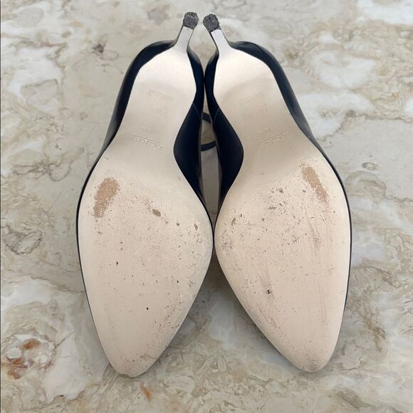 J. Crew Glossy Leather Stiletto Pumps Heels with Ankle Straps - Picture 15 of 15